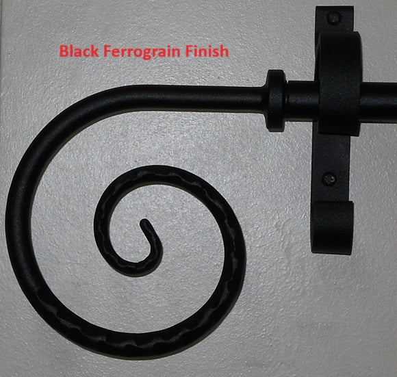 Scroll Finial End for Curtain Rods