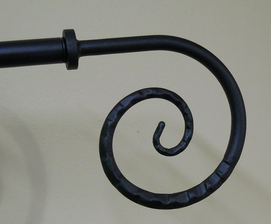 Scroll Finial End for Curtain Rods