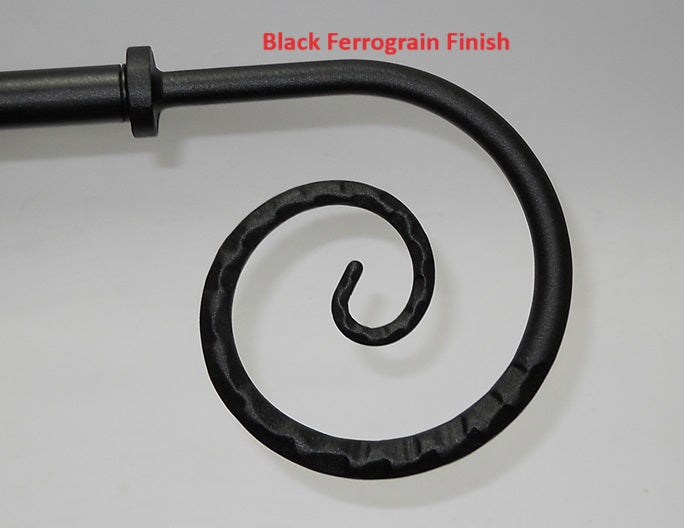 Scroll Finial End for Curtain Rods