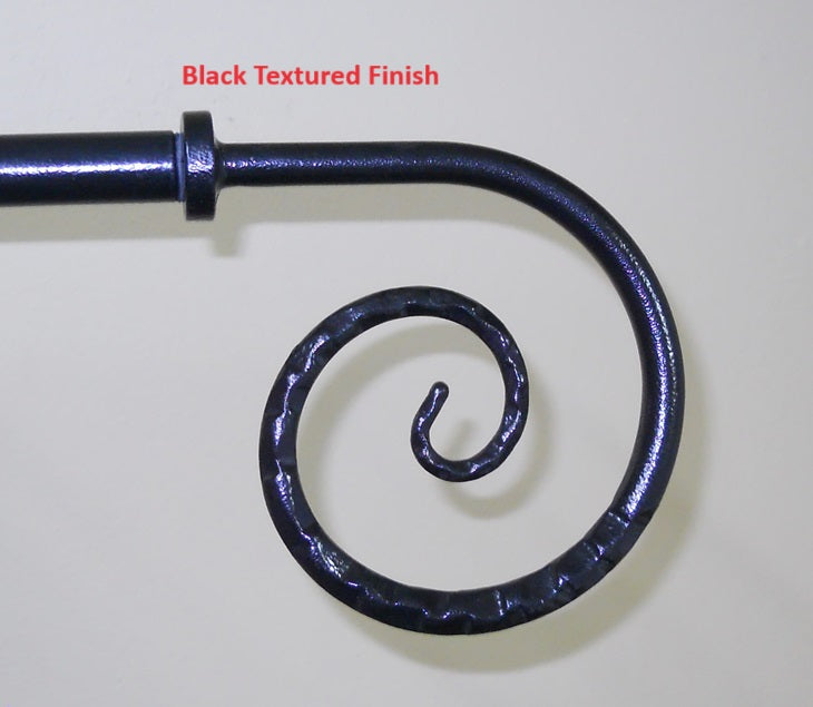 Scroll Finial End for Curtain Rods