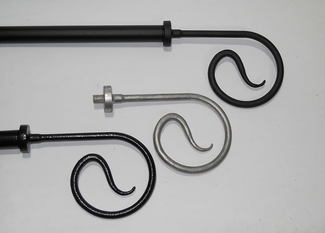 Curl Finial End for Curtain Rod