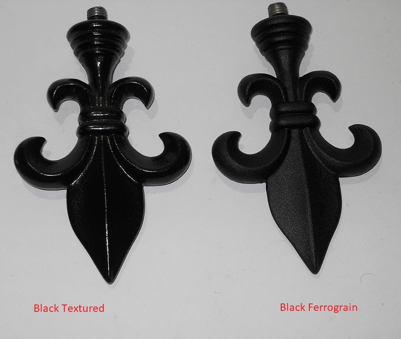 Fleur De Lys Finial End for Curtain Rod