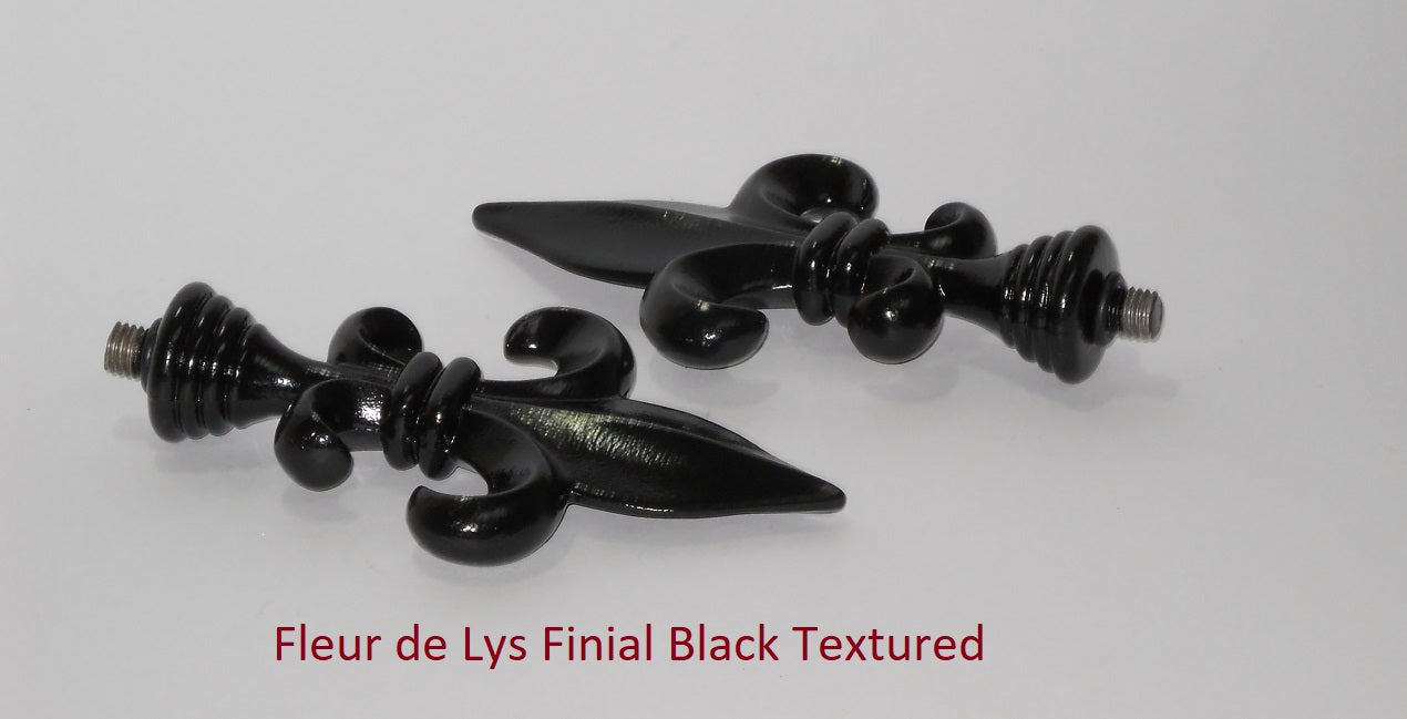 Fleur De Lys Finial End for Curtain Rod