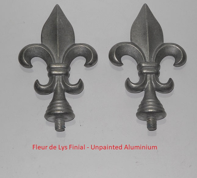 Fleur De Lys Finial End for Curtain Rod