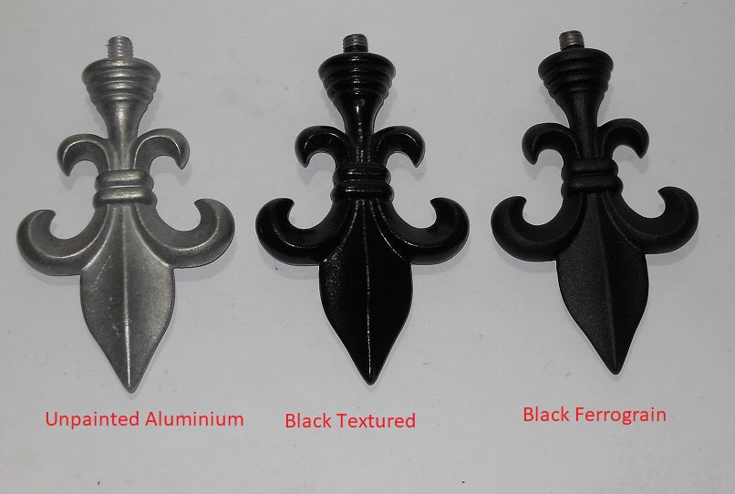 Fleur De Lys Finial End for Curtain Rod
