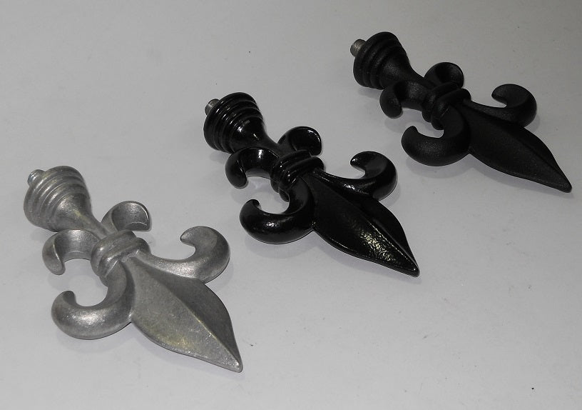 Fleur De Lys Finial End for Curtain Rod