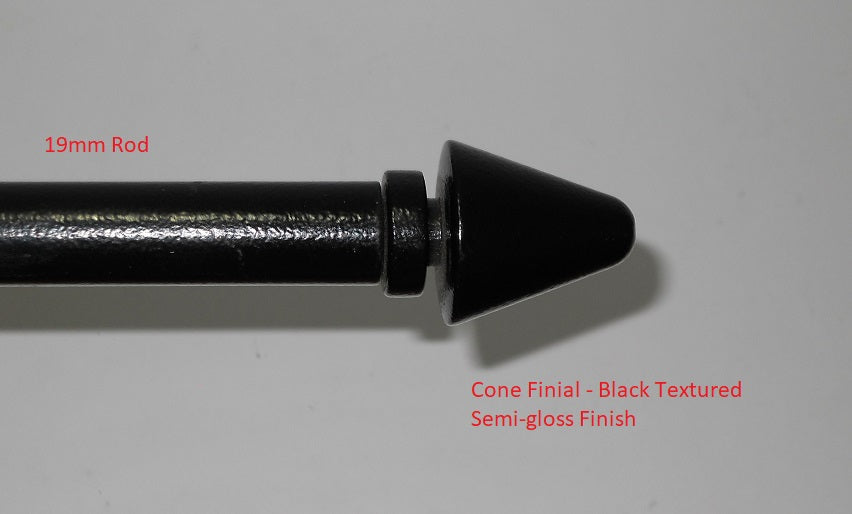 Curtain Rod 19mm Full Set - Cone - BEST PRICE - 2,0m