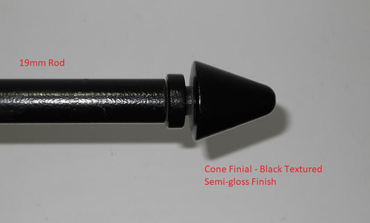 Cone Finial End for Curtain Rod