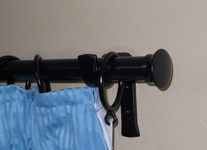 Shaped End Cap Finial for Curtain Rod