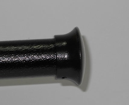 Shaped End Cap Finial for Curtain Rod