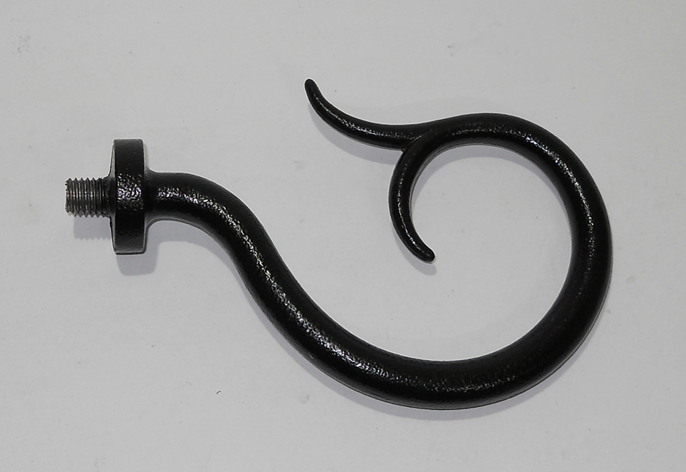 Split Curl Finial End for Curtain Rod