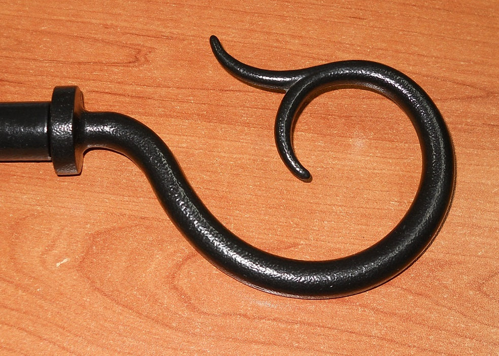 Split Curl Finial End for Curtain Rod