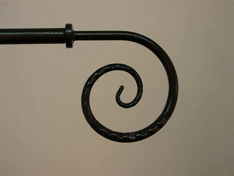 Scroll Finial End for Curtain Rods