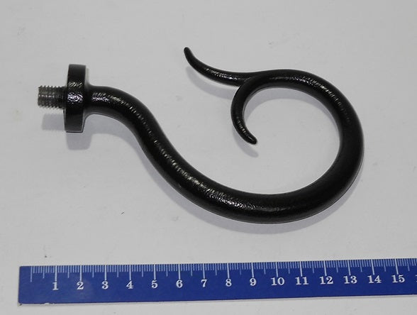 Split Curl Finial End for Curtain Rod