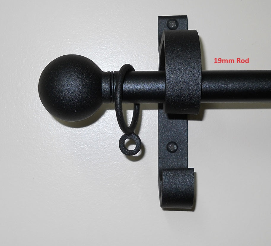 Ball 40mm Finial End for Curtain Rods