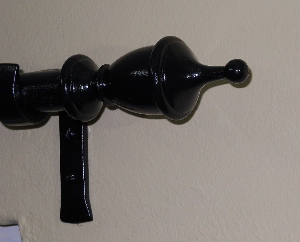Vial Finial End for Curtain Rods