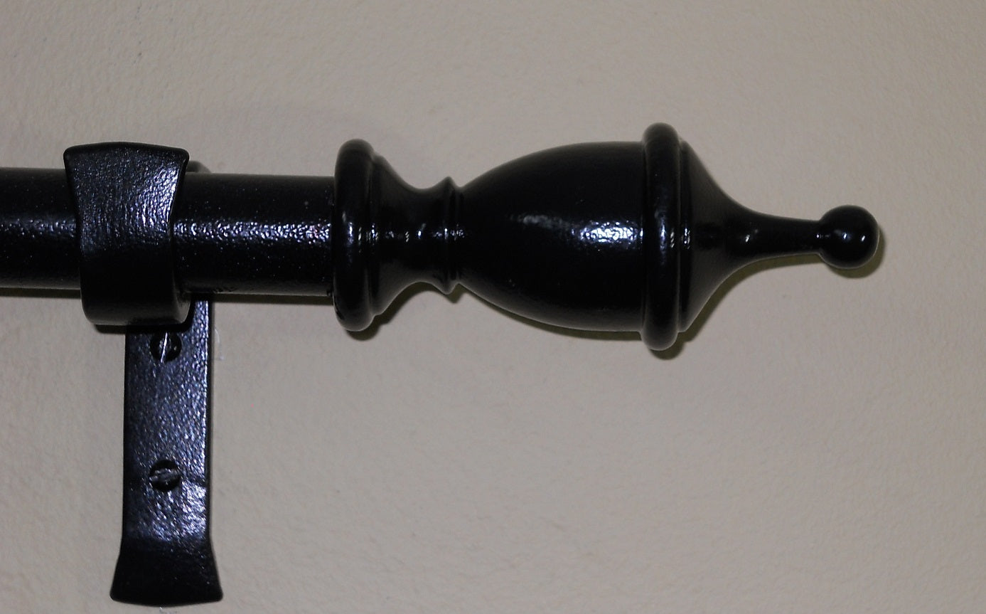 Vial Finial End for Curtain Rods