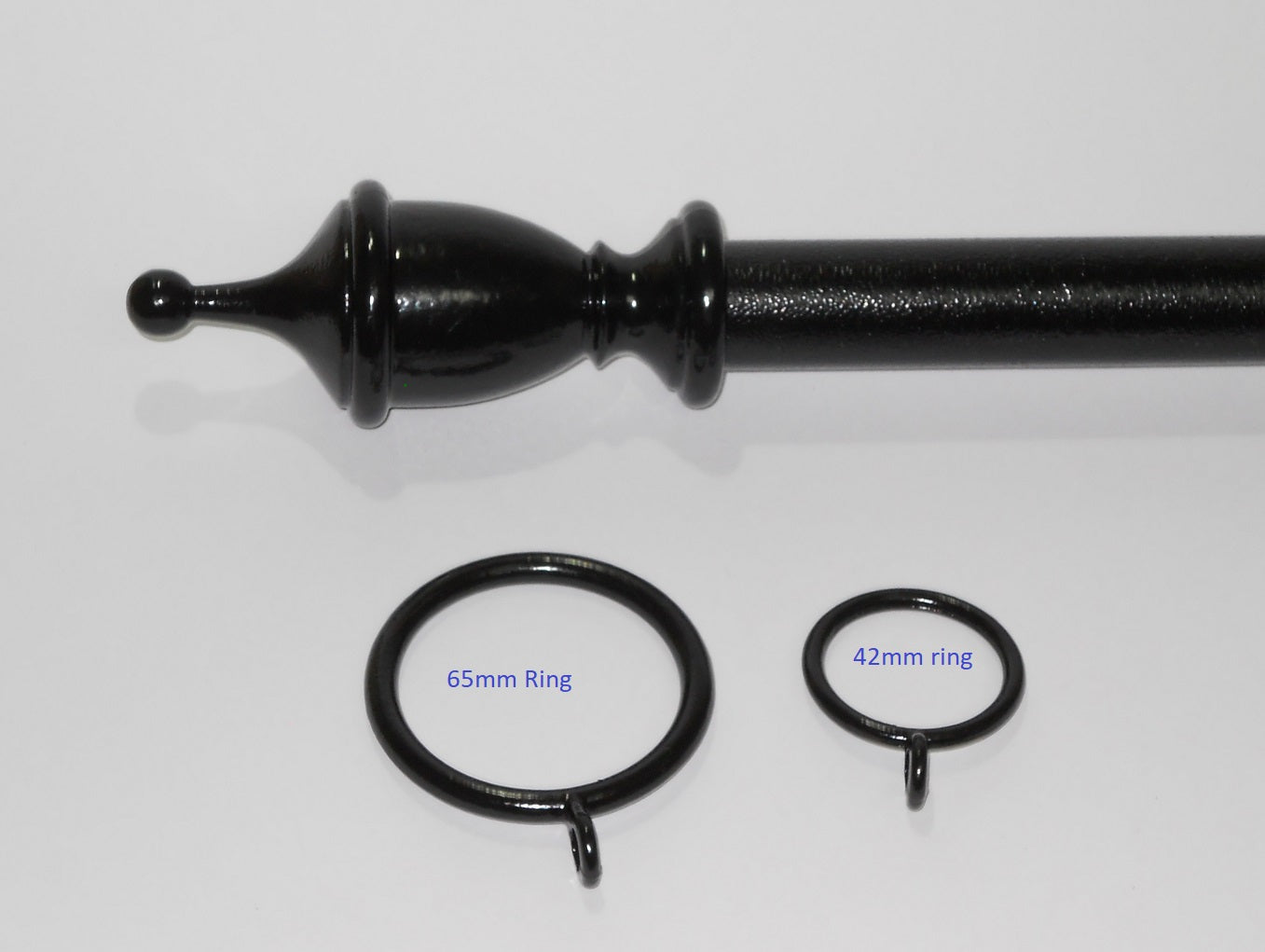 Vial Finial End for Curtain Rods