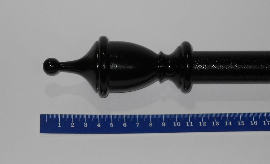 Vial Finial End for Curtain Rods