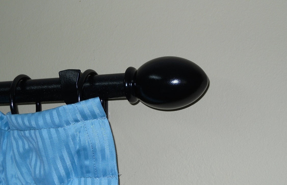 French Egg Finial for Curtain Rod